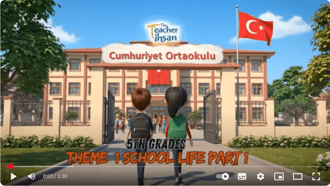 Theme 1 - School Life Kelime Videosu